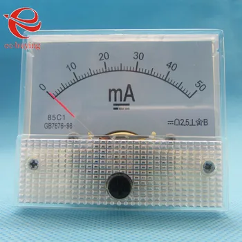 2pcs/lot DC 50MA AMP Analog Current Panel Meters Ammeter Amperimetro Ampere Frequency Meter Measurer 0-50MA
2pcs/lot DC 50MA AMP Analog Current Panel Meters Ammeter Amperimetro Ampere Frequency Meter Measurer 0-50MA