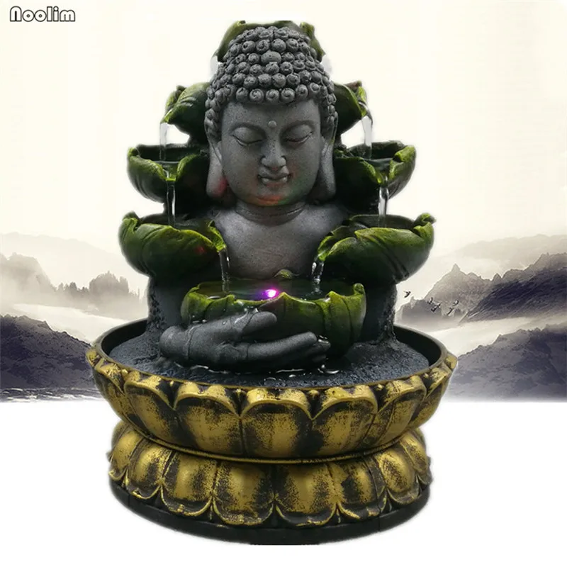 Resin Feng Shui Lucky Crafts Indoor Waterscape Auspicious Buddha Statue Flowing Water Fountain Home Office Desktop Decoration
Resin Feng Shui Lucky Crafts Indoor Waterscape Auspicious Buddha Statue Flowing Water Fountain Home Office Desktop Decoration