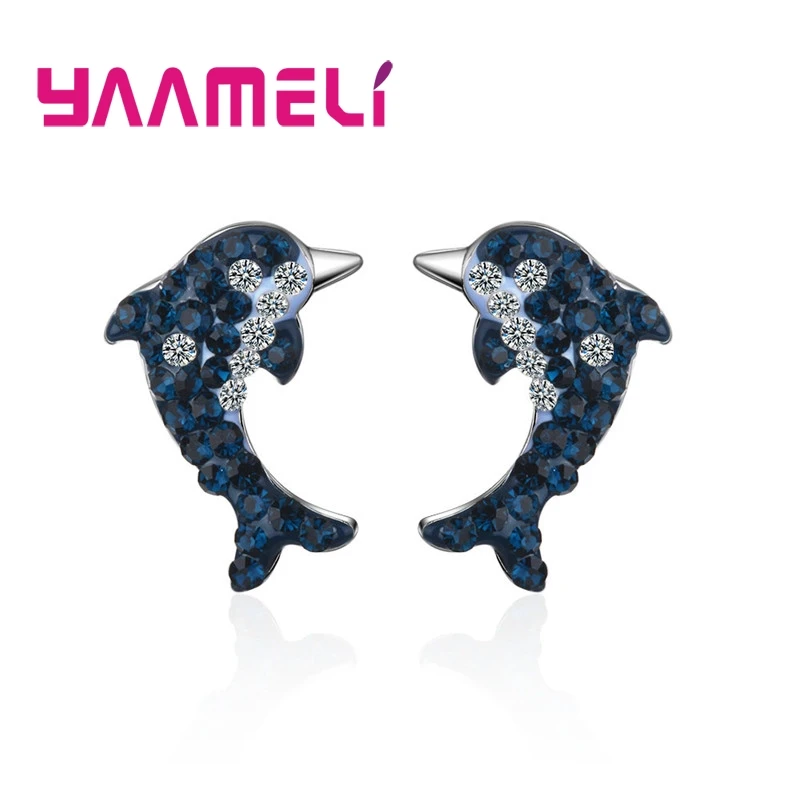 1Pair Fashion 925 Sterling Silver White Shining Cubic Zirconia Story Of Dolphin Stud Earrings For Women's Cute Jewelry
1Pair Fashion 925 Sterling Silver White Shining Cubic Zirconia Story Of Dolphin Stud Earrings For Women's Cute Jewelry