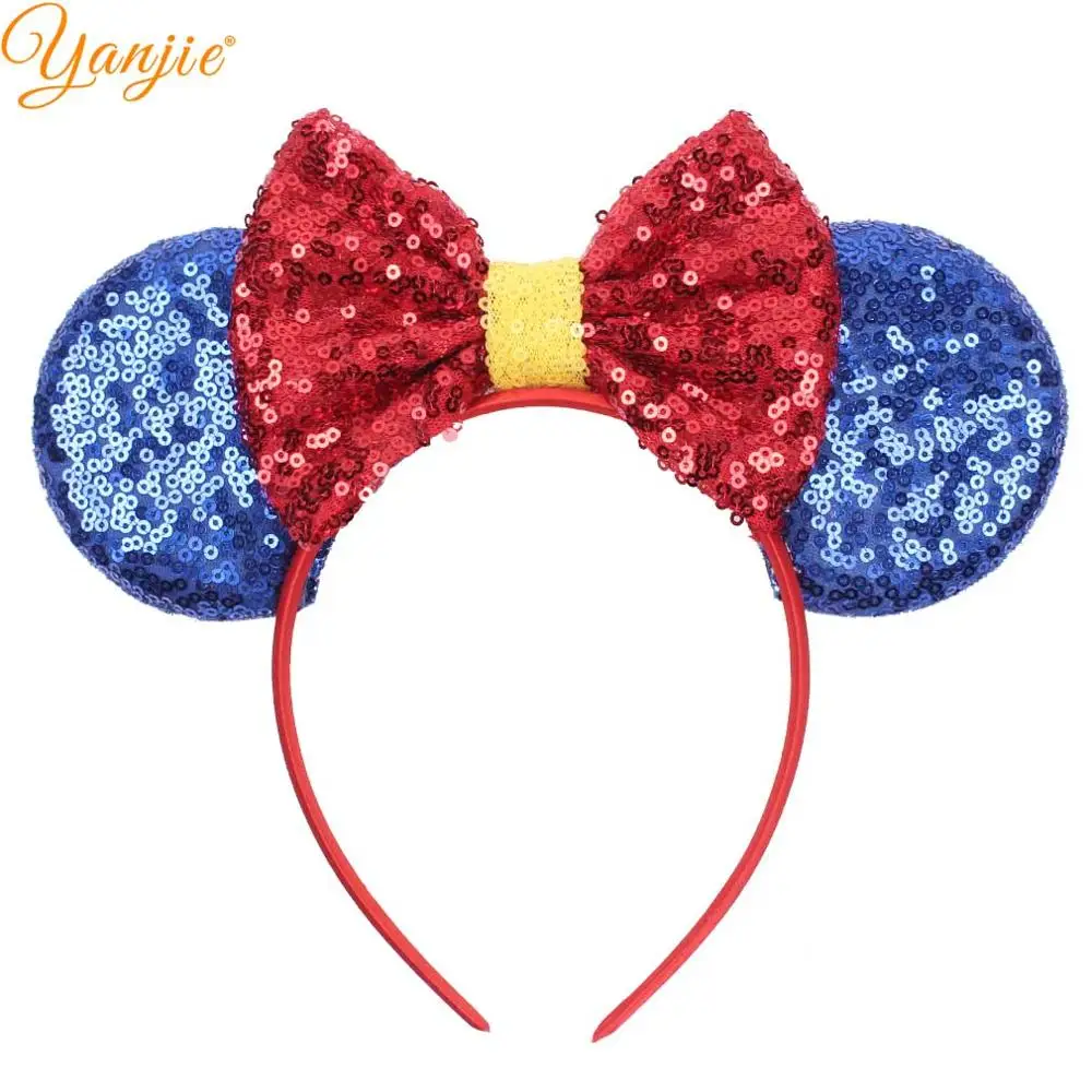 Minnie Mouse Ears Hairband Festival Princess Sequin Hair Bows DIY Kids Hair Accessories Wholesale Cosplay Party Femme Bandeau
Minnie Mouse Ears Hairband Festival Princess Sequin Hair Bows DIY Kids Hair Accessories Wholesale Cosplay Party Femme Bandeau