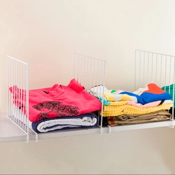 OOTDTY White Closet Shelf Dividers Space Saving Wardrobe Organizer Clothes Storage Rack
OOTDTY White Closet Shelf Dividers Space Saving Wardrobe Organizer Clothes Storage Rack