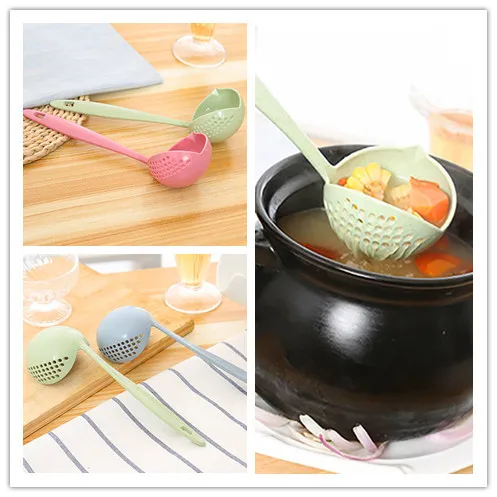 2 in 1 Multifunctional Soup Spoon Colander Plastic Long Handle Creative Porridge Spoon Kitchen Heat Resistant Tool Home Life #45
2 in 1 Multifunctional Soup Spoon Colander Plastic Long Handle Creative Porridge Spoon Kitchen Heat Resistant Tool Home Life #45