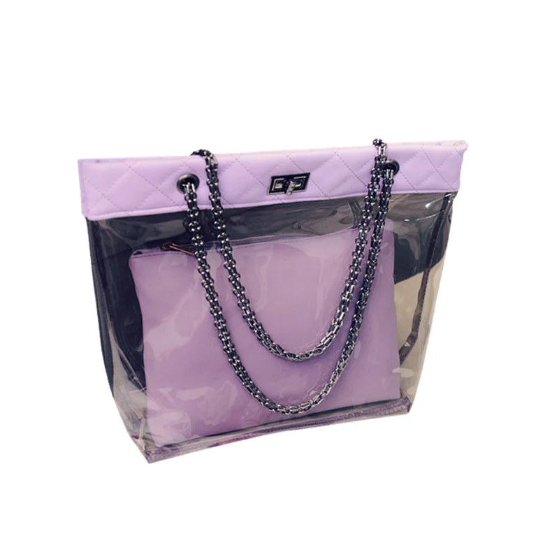 Transparent Leisure Bags Summer Fashion Beach Handbags And Jelly Crystal Style Girls Travel Inclined Bag FA$B Women bag 
Transparent Leisure Bags Summer Fashion Beach Handbags And Jelly Crystal Style Girls Travel Inclined Bag FA$B Women bag