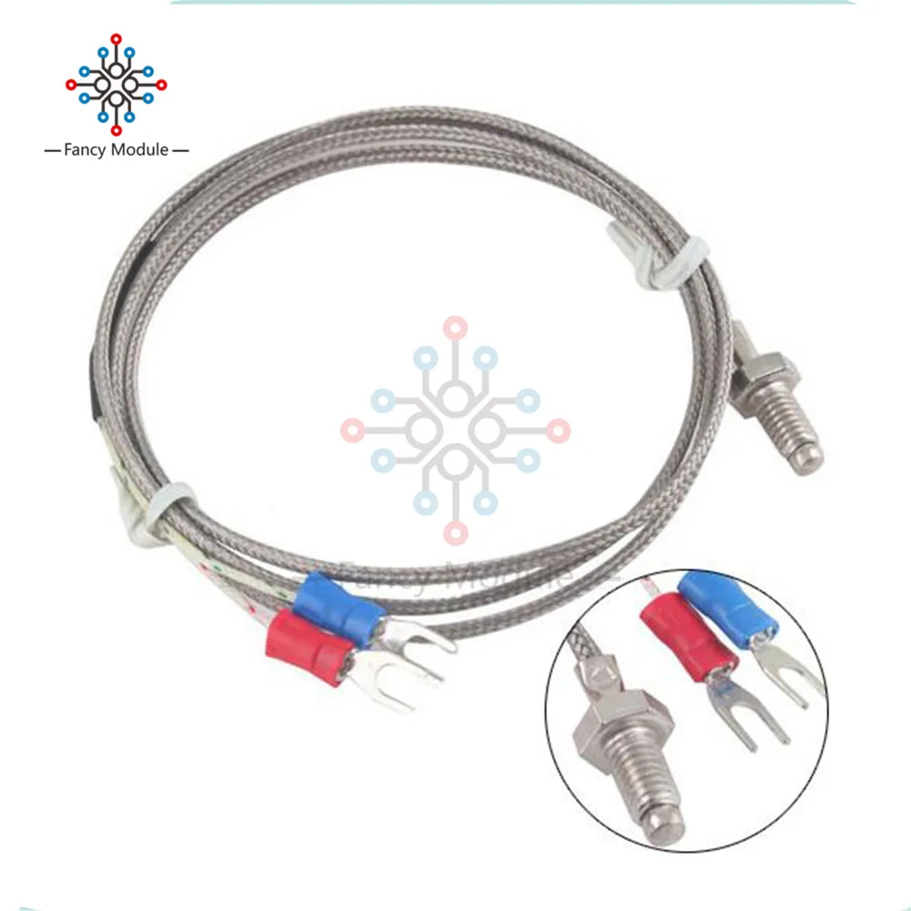 1M 3.3ft K Type Thermocouple Control Temperature 0-800C Sensor 6mm Thread Thermometer Temperature Probe Cable Controller
1M 3.3ft K Type Thermocouple Control Temperature 0-800C Sensor 6mm Thread Thermometer Temperature Probe Cable Controller