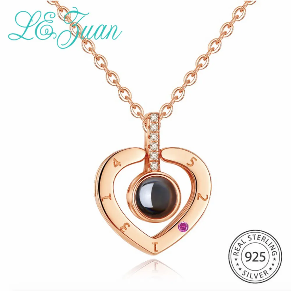 L&zuan New 925 Sterling Silver Heart Shape Pendant with Brown Quartz Stone Necklace I Love You in 100 Languages Valentines Gifts
L&zuan New 925 Sterling Silver Heart Shape Pendant with Brown Quartz Stone Necklace I Love You in 100 Languages Valentines Gifts