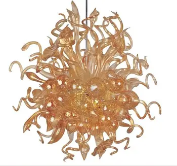 Hotel Bar Office Home Decoration Chandelier Hand Blown Amber Glass Chain LED Chandelier
Hotel Bar Office Home Decoration Chandelier Hand Blown Amber Glass Chain LED Chandelier