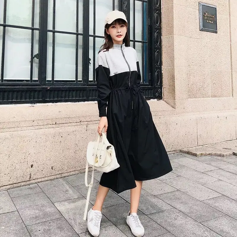 2019 Spring Chic Style Mid-Calf Dress For Women Long Sleeve Elastic Waist Dresses New Arrival Ladies Casual Dress Black S-XL
2019 Spring Chic Style Mid-Calf Dress For Women Long Sleeve Elastic Waist Dresses New Arrival Ladies Casual Dress Black S-XL