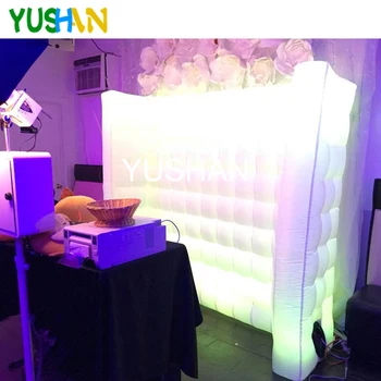 7ft Popular Curve Inflatable Photo booth wall with LED strip Lights on top and bottom LED wall Photobooth backdrop For Christmas
7ft Popular Curve Inflatable Photo booth wall with LED strip Lights on top and bottom LED wall Photobooth backdrop For Christmas