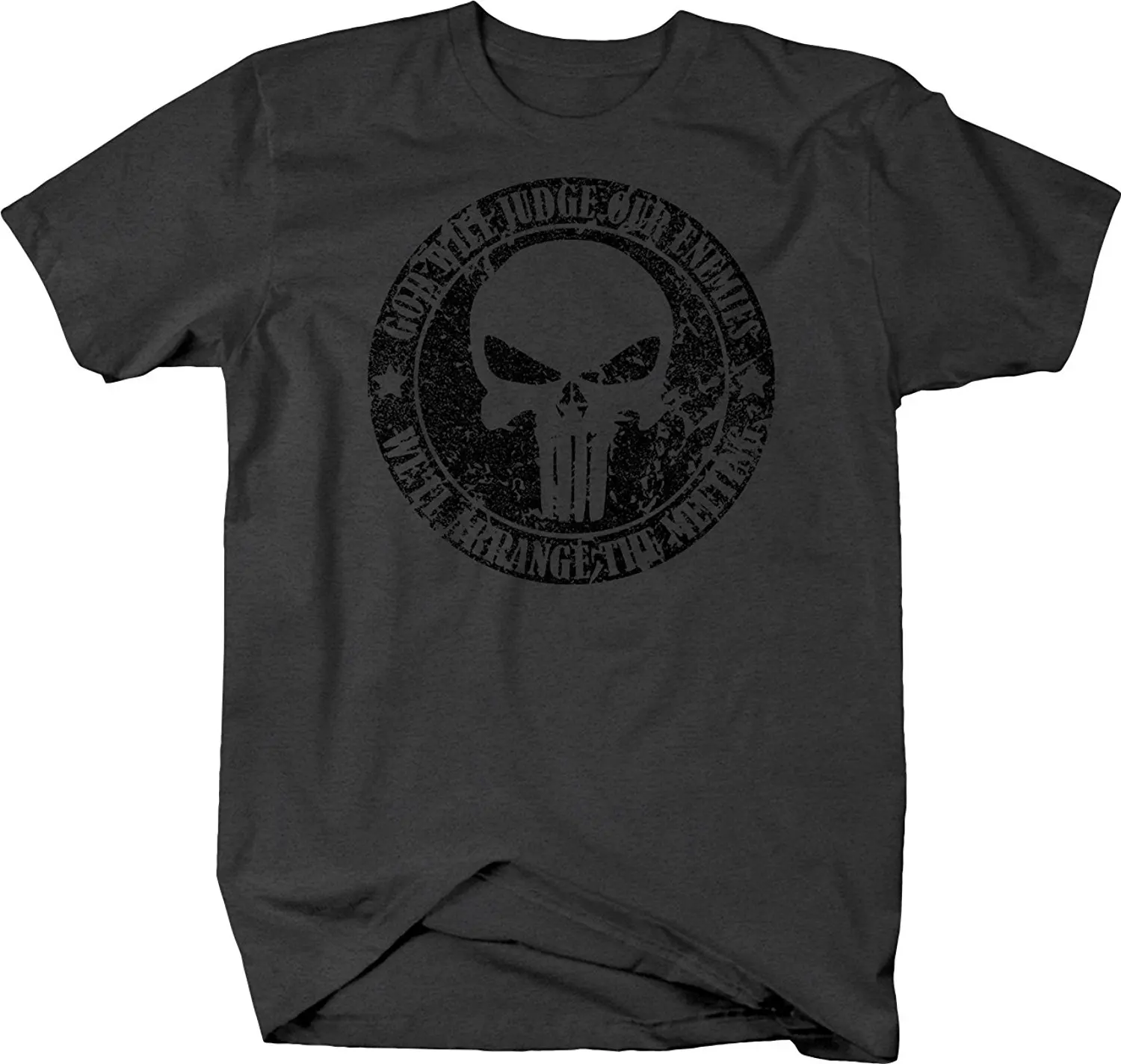2019 Summer Cool Men Tee Shirt Distressed - God Will Judge Enemies Punisher Military Skull Tshirt Funny T-shirt
2019 Summer Cool Men Tee Shirt Distressed - God Will Judge Enemies Punisher Military Skull Tshirt Funny T-shirt