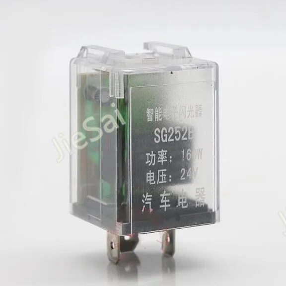 transparent 160w 12V/24v 3 Pin Electronic Flasher Relay Fix LED Turn Signal Light Indicatior Flash