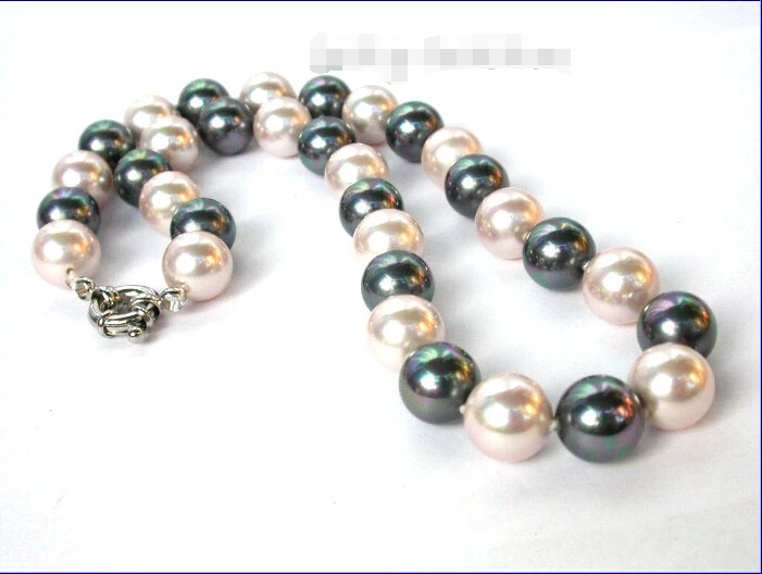 18" 14mm pink peacock black seashell pearls necklace@^Noble style Natural Fine jewe FREE SHIPPING
18" 14mm pink peacock black seashell pearls necklace@^Noble style Natural Fine jewe FREE SHIPPING