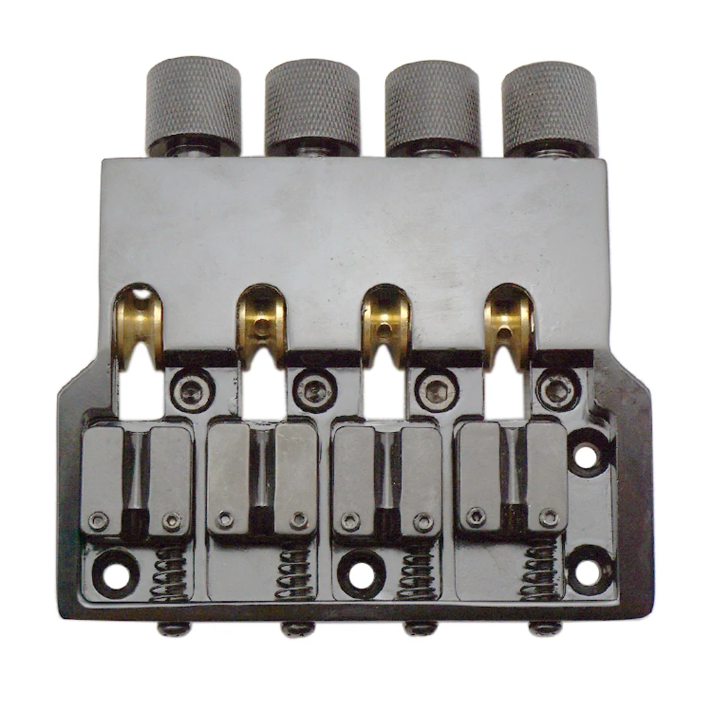 Black Bass Replacement Bridge Nut Set for Headless Electric Bass Accessory 97 x 96.5mm
