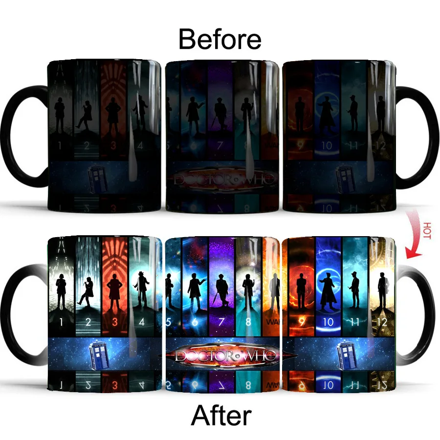 1pcs Doctor Who Coffee Mug Creative Funny Color Changing Mugs For Coffee Milk Tea Magical Ceramic Cup Drinkware
1pcs Doctor Who Coffee Mug Creative Funny Color Changing Mugs For Coffee Milk Tea Magical Ceramic Cup Drinkware