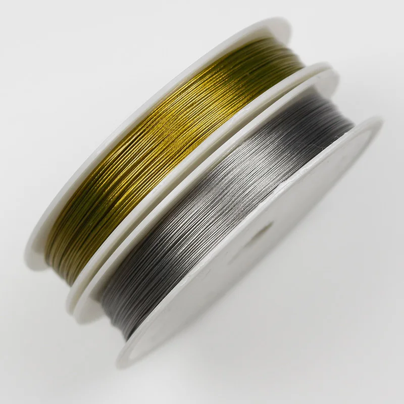 1 Roll Steel/Gold Color Wire Rope 0.3 0.38 0.45 0.5 0.6 0.7 0.8mm Stainless Steel Wire Cords DIY Jewelry Making Accessories
1 Roll Steel/Gold Color Wire Rope 0.3 0.38 0.45 0.5 0.6 0.7 0.8mm Stainless Steel Wire Cords DIY Jewelry Making Accessories