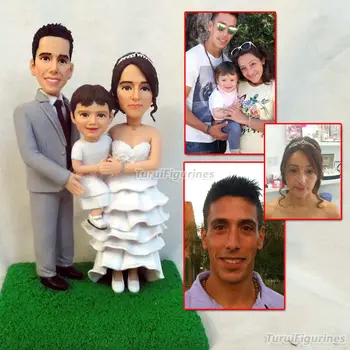 OOAK family member figurine doll gifts custom figurine of all family Bride and Groom Cake Toppers with kids polymer clay doll
OOAK family member figurine doll gifts custom figurine of all family Bride and Groom Cake Toppers with kids polymer clay doll