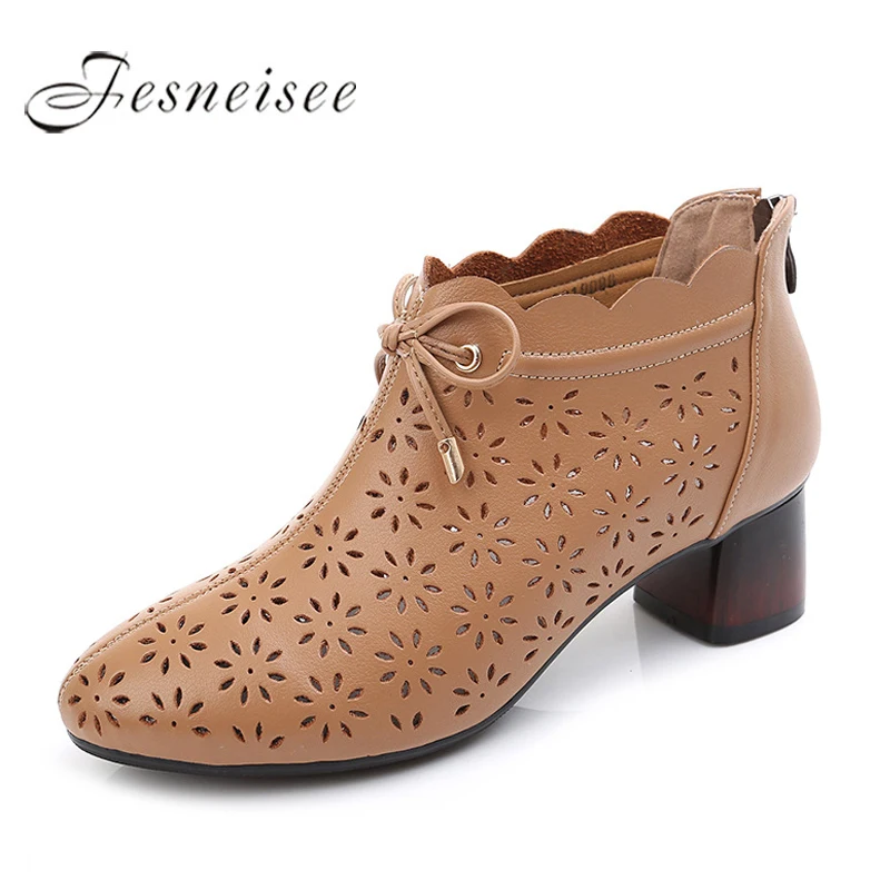 2019 New Spring Fashion Cow Leather Shoes Women Pumps Breathable Hollow Women High Heel Shoes Lace up Comfort Casual Shoes sw
2019 New Spring Fashion Cow Leather Shoes Women Pumps Breathable Hollow Women High Heel Shoes Lace up Comfort Casual Shoes sw