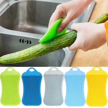 Hot Magic Silicone Dish Bowl Cleaning Brush Multifunction Scouring Pad Pot Pan Wash Brushes Kitchen Cleaner Washing Tool #JJ20
Hot Magic Silicone Dish Bowl Cleaning Brush Multifunction Scouring Pad Pot Pan Wash Brushes Kitchen Cleaner Washing Tool #JJ20