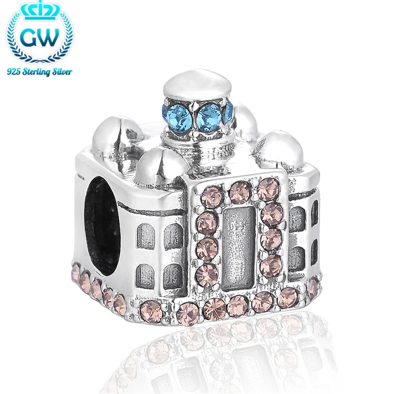 Authentic 925 Sterling Silver Taj Mahal Bead Charm Diy Spacers With Cubic Zirconia For Friendship Bracelets GW Brand X360
Authentic 925 Sterling Silver Taj Mahal Bead Charm Diy Spacers With Cubic Zirconia For Friendship Bracelets GW Brand X360
