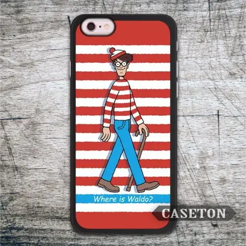 Where Is Wally Now font b Case b font For font b iPhone b font 7