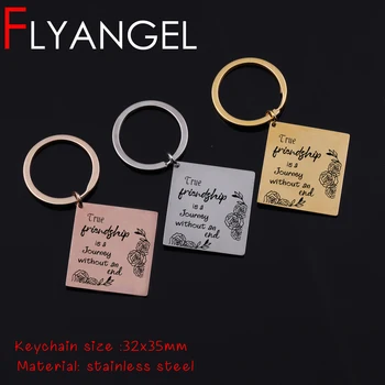 FLYANGEL Friendship Bff Keyring Creative Bag Charm Engraved Key Chain Friendship Is A Journey Without End For Friend Gifts
FLYANGEL Friendship Bff Keyring Creative Bag Charm Engraved Key Chain Friendship Is A Journey Without End For Friend Gifts