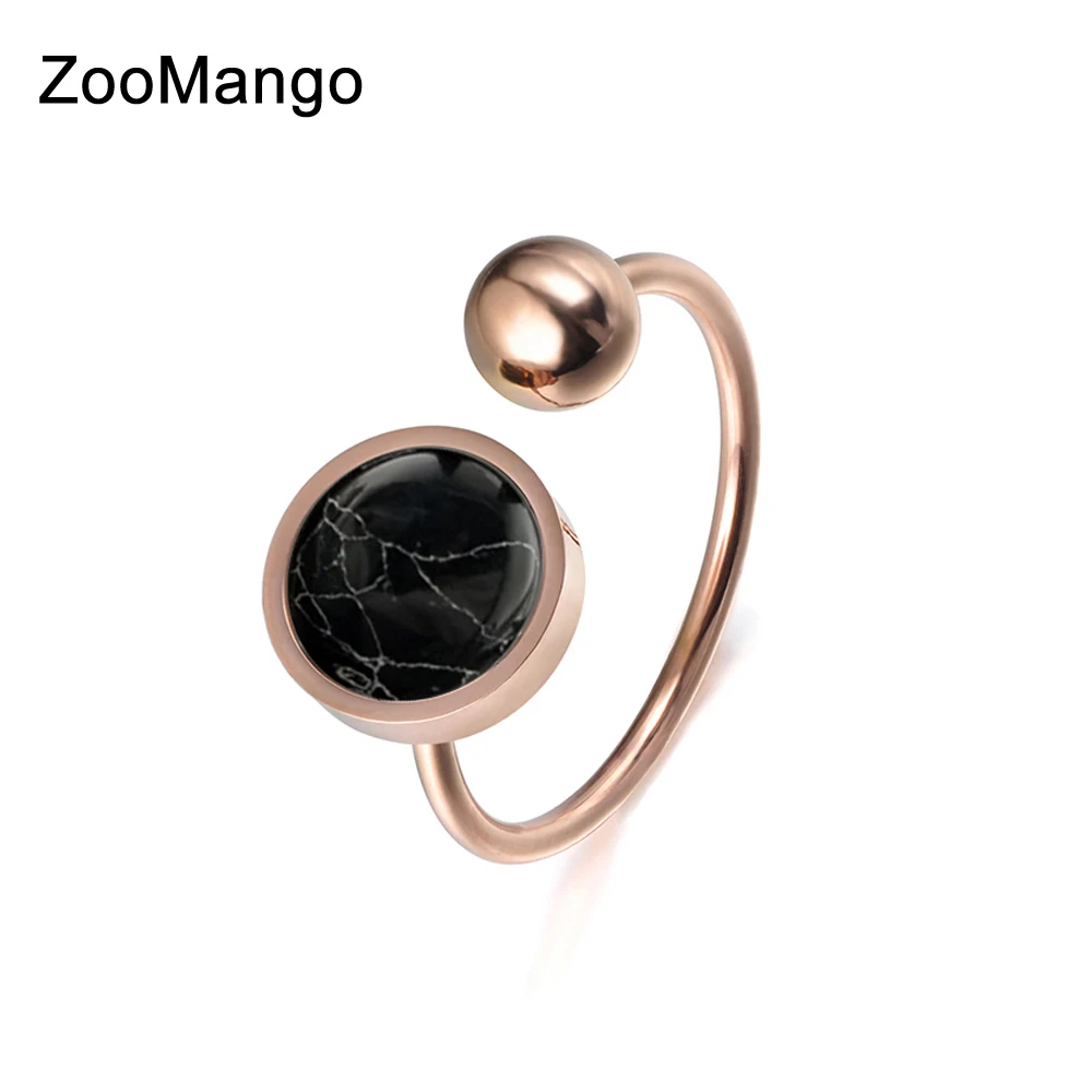 Creative Ring Round Shape White/Black Magnesite Rose Gold Color Titanium Steel Anniversary Rings For Women Anillos Mujer ZR17054
Creative Ring Round Shape White/Black Magnesite Rose Gold Color Titanium Steel Anniversary Rings For Women Anillos Mujer ZR17054
