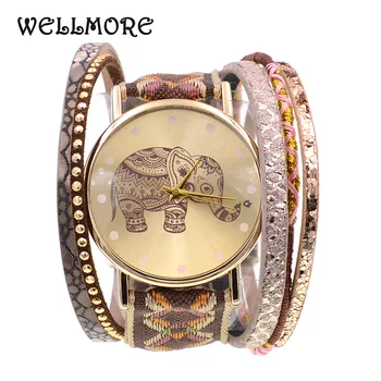 WELLMORE Women Watches leather bracelet watch fashion casual ribbon elephant quartz watches for women
WELLMORE Women Watches leather bracelet watch fashion casual ribbon elephant quartz watches for women