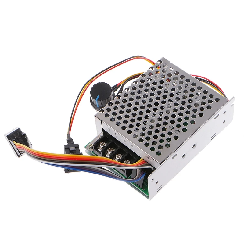 10-55V 12V 24V 40A PWM DC Motor Speed Controller CW CCW Reversible Switch W// Fan