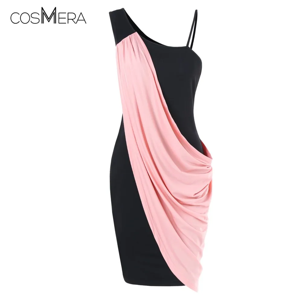 CosMera Plus Size One Shoulder Overlay Dress Mini Party Dress Women Summer Sleeveless Color Block Casual Dress Vestidos Femme
CosMera Plus Size One Shoulder Overlay Dress Mini Party Dress Women Summer Sleeveless Color Block Casual Dress Vestidos Femme