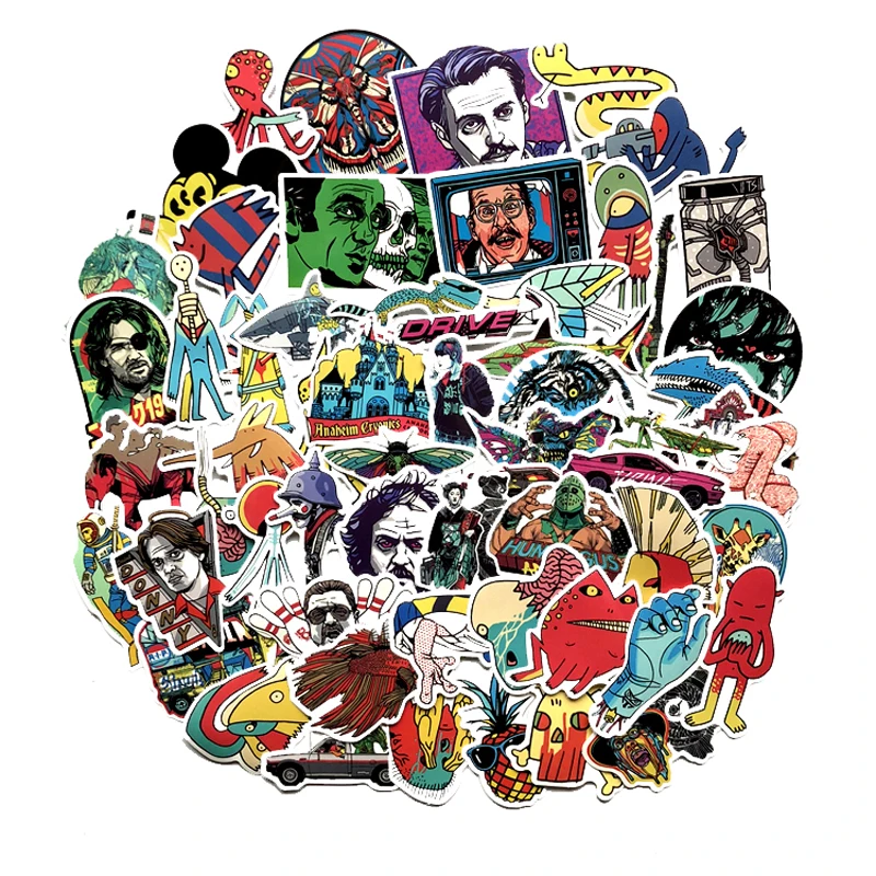 60PCS Graffiti Sticker Ghost Skull Punk Rock Motorcycle Scrapbooking Stickers to DIY Laptop Skateboard Luggage Guitar Bicycle
60PCS Graffiti Sticker Ghost Skull Punk Rock Motorcycle Scrapbooking Stickers to DIY Laptop Skateboard Luggage Guitar Bicycle