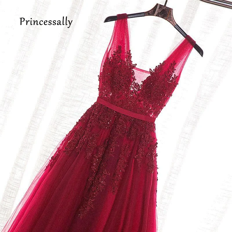 Burgundy Bridesmaid Dresses Train Lace Beading Sexy Backless Long Robe De Soiree Elegant Floor-length Party Prom Dress Cheap
Burgundy Bridesmaid Dresses Train Lace Beading Sexy Backless Long Robe De Soiree Elegant Floor-length Party Prom Dress Cheap