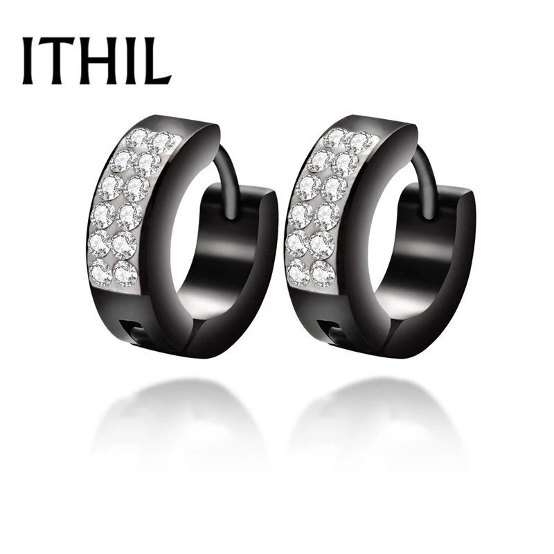 ITHIL 3mm*12mm Stainless Steel Small Hoop Earrings For Women Black/Gold/Silver Color Men Earring Fashion Jewelry Punk Brinco New
ITHIL 3mm*12mm Stainless Steel Small Hoop Earrings For Women Black/Gold/Silver Color Men Earring Fashion Jewelry Punk Brinco New