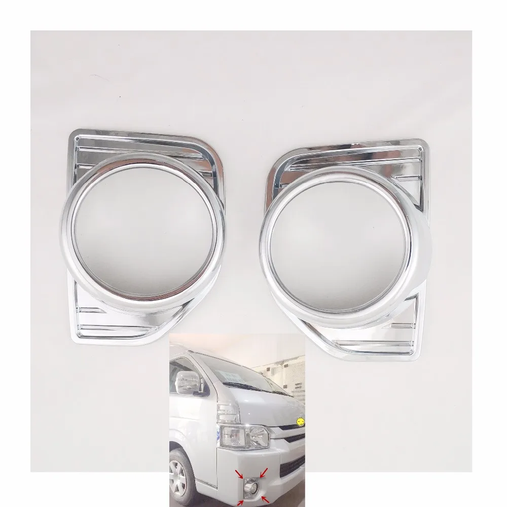 Chrome Front Fog Light Cover Trims Head Fog Lamp Frame Auto Accessories For toyota hiace 2016
Chrome Front Fog Light Cover Trims Head Fog Lamp Frame Auto Accessories For toyota hiace 2016