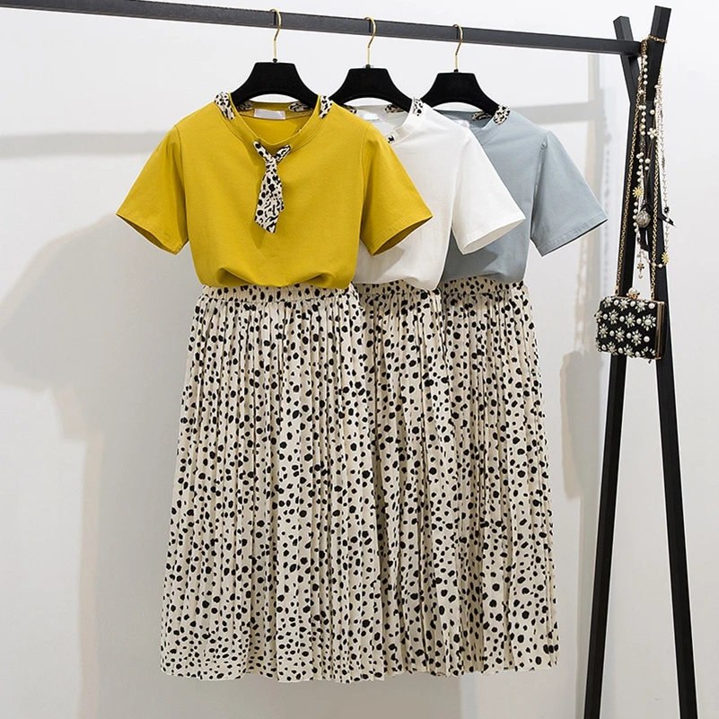 SexeMara fashion The New Wave point Scarf T-shirt + pleated spot skirt skirt two-piece suit Free shipping
SexeMara fashion The New Wave point Scarf T-shirt + pleated spot skirt skirt two-piece suit Free shipping