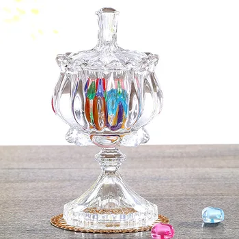 High Foot Glass Candy Tank Individual Crystal Glass Sugar Box Receiving Box/Jewelry Box Reception Gift Storage Tank
High Foot Glass Candy Tank Individual Crystal Glass Sugar Box Receiving Box/Jewelry Box Reception Gift Storage Tank
