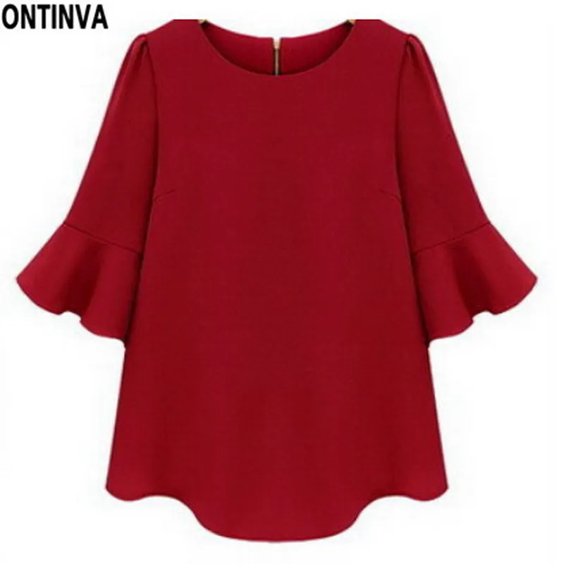 Plus Size 3XL Blusas Femininas Chiffon Women Blouse 2019 Flare Sleeve Tops White Ladies Blouses High Street European Style
Plus Size 3XL Blusas Femininas Chiffon Women Blouse 2019 Flare Sleeve Tops White Ladies Blouses High Street European Style