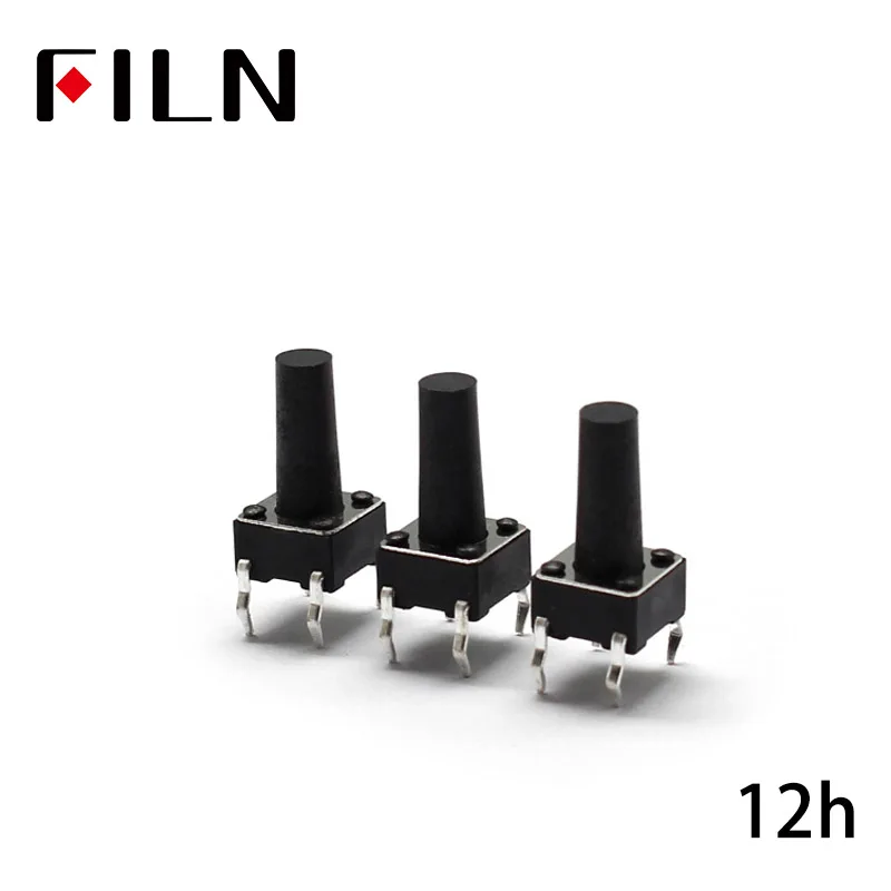 FL7-010-6*6J-H12 50PCS 6X6X12MM Tact Switch Push Button Switch 12V Copper 4PIN DIP Micro Switch For TV/Toys/home use Button
FL7-010-6*6J-H12 50PCS 6X6X12MM Tact Switch Push Button Switch 12V Copper 4PIN DIP Micro Switch For TV/Toys/home use Button