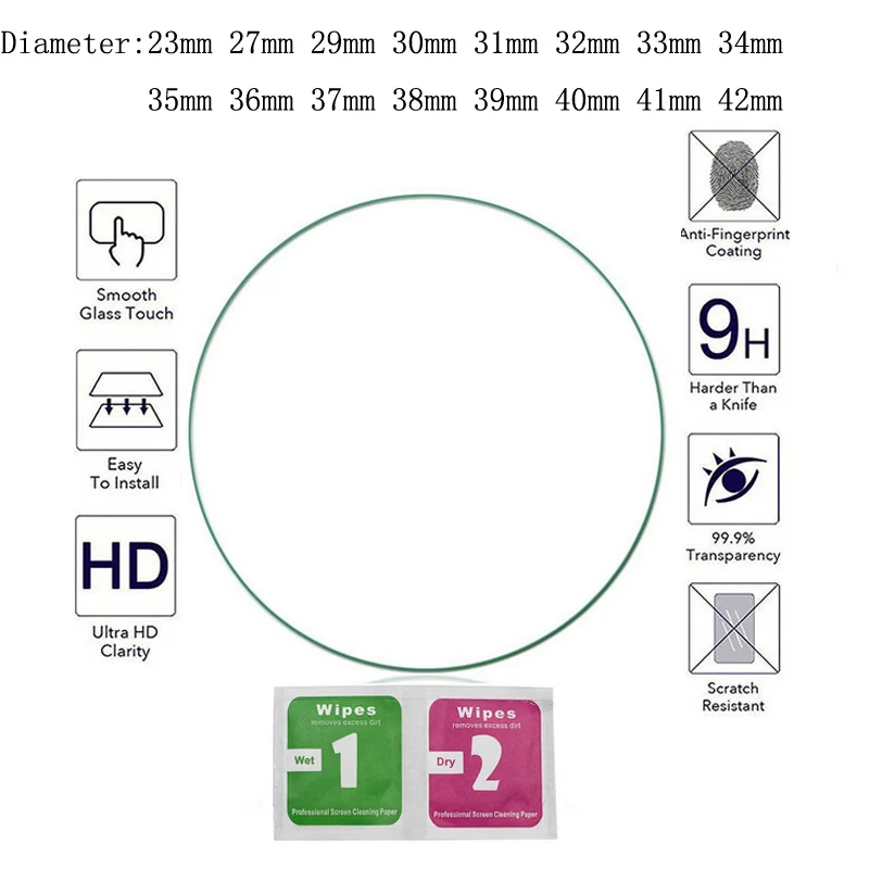Universal Tempered Glass Screen Protector Film For Round Smart Watch Diameter 23mm 27mm 29mm 30mm 31mm 32mm 33mm 34mm 35mm 36mm
Universal Tempered Glass Screen Protector Film For Round Smart Watch Diameter 23mm 27mm 29mm 30mm 31mm 32mm 33mm 34mm 35mm 36mm