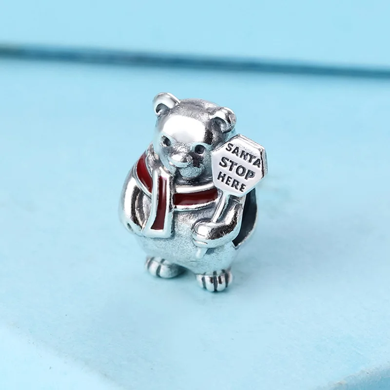 New 925 Sterling Silver Christmas Polar Bear Charm Bead Fits Pandora Charm Bracelet
New 925 Sterling Silver Christmas Polar Bear Charm Bead Fits Pandora Charm Bracelet