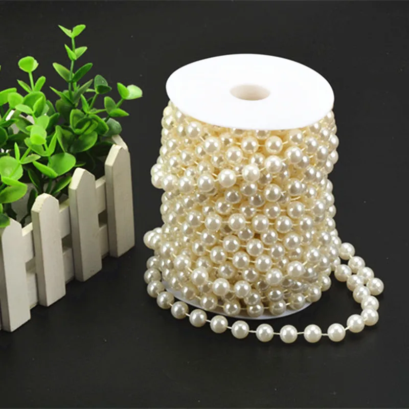 5m of 8mm Bead Pearl String Ivory and white for Craft , Wedding Decoration,No Reel
5m of 8mm Bead Pearl String Ivory and white for Craft , Wedding Decoration,No Reel