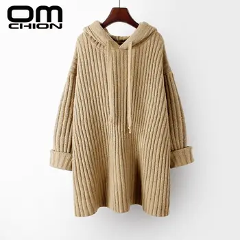 OMCHION Pull Femme 2019 Autumn Korean Women Sweaters And Pullovers Hooded Thick Knitted Loose Sweater Winter Warm Jumper LMY163
OMCHION Pull Femme 2019 Autumn Korean Women Sweaters And Pullovers Hooded Thick Knitted Loose Sweater Winter Warm Jumper LMY163