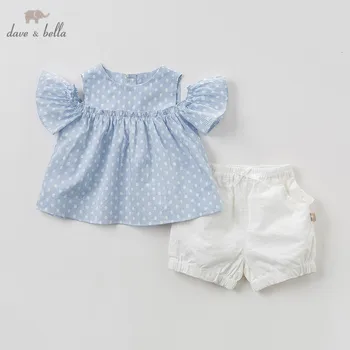 DBH10283 Dave bella summer baby girl clothing sets cute blue dots children suits infant high quality clothes girls outfit
DBH10283 Dave bella summer baby girl clothing sets cute blue dots children suits infant high quality clothes girls outfit