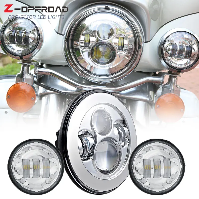 Headlight For Motorcycle Parts 7" LED Motor Headlight 4.5" 4 1/2 inch Passing Lights For Heritage Softail Classic
Headlight For Motorcycle Parts 7" LED Motor Headlight 4.5" 4 1/2 inch Passing Lights For Heritage Softail Classic