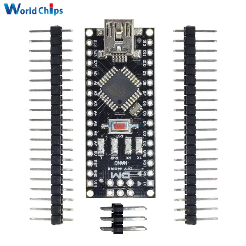 5Pcs/Lot Mini USB Nano 4.0 atmega328 Atmega328P Controller for Arduino ATMEGA328P-AU PL2303TA 5V 16M Board Module With Pins
5Pcs/Lot Mini USB Nano 4.0 atmega328 Atmega328P Controller for Arduino ATMEGA328P-AU PL2303TA 5V 16M Board Module With Pins