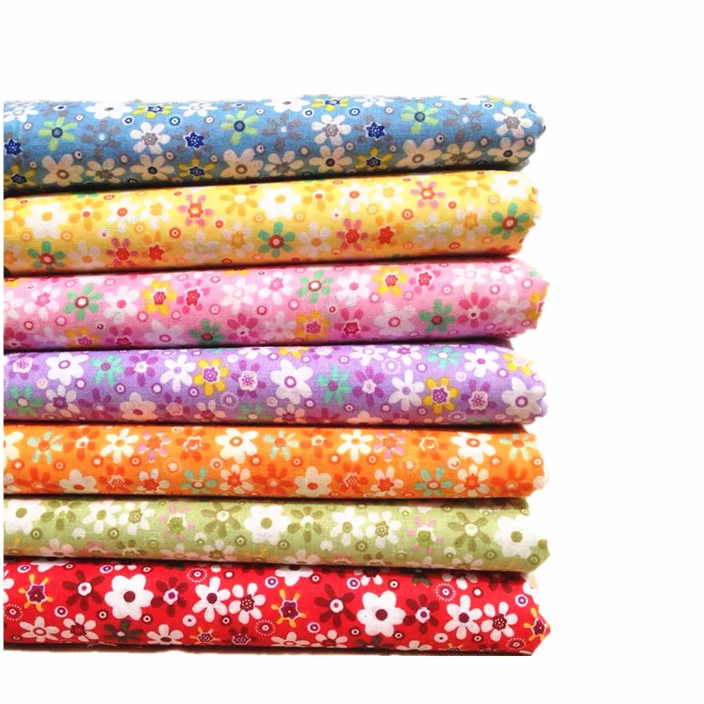 7pcs/lot 50x50cm New arrive 7color small flower 100% Cotton Fabric Sewing Tilda Doll Cloth DIY Quilting Patchwork Tissue Textile
7pcs/lot 50x50cm New arrive 7color small flower 100% Cotton Fabric Sewing Tilda Doll Cloth DIY Quilting Patchwork Tissue Textile