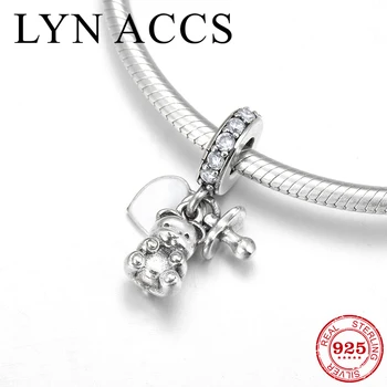 Lovely DIY gift 925 Sterling Silver Pendants Little bear White Heart Beads Fit Original Pandora Charm Bracelet Jewelry making
Lovely DIY gift 925 Sterling Silver Pendants Little bear White Heart Beads Fit Original Pandora Charm Bracelet Jewelry making