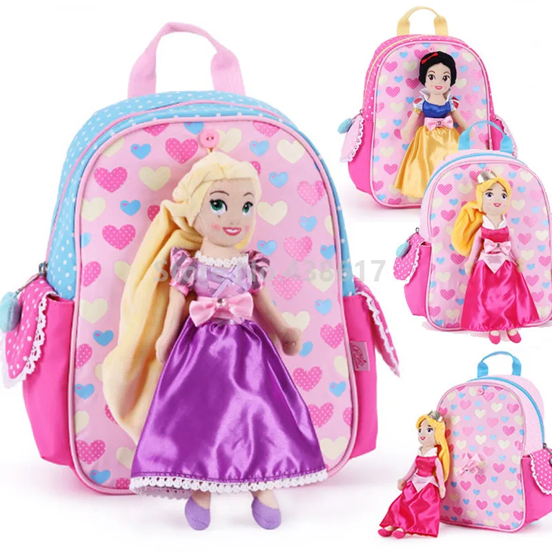 Cute Rapunzel Snow White Sleeping Beauty Princess Plush Doll Backpack Bags for Girls Kids Kindergarten Preschool School Bag
Cute Rapunzel Snow White Sleeping Beauty Princess Plush Doll Backpack Bags for Girls Kids Kindergarten Preschool School Bag