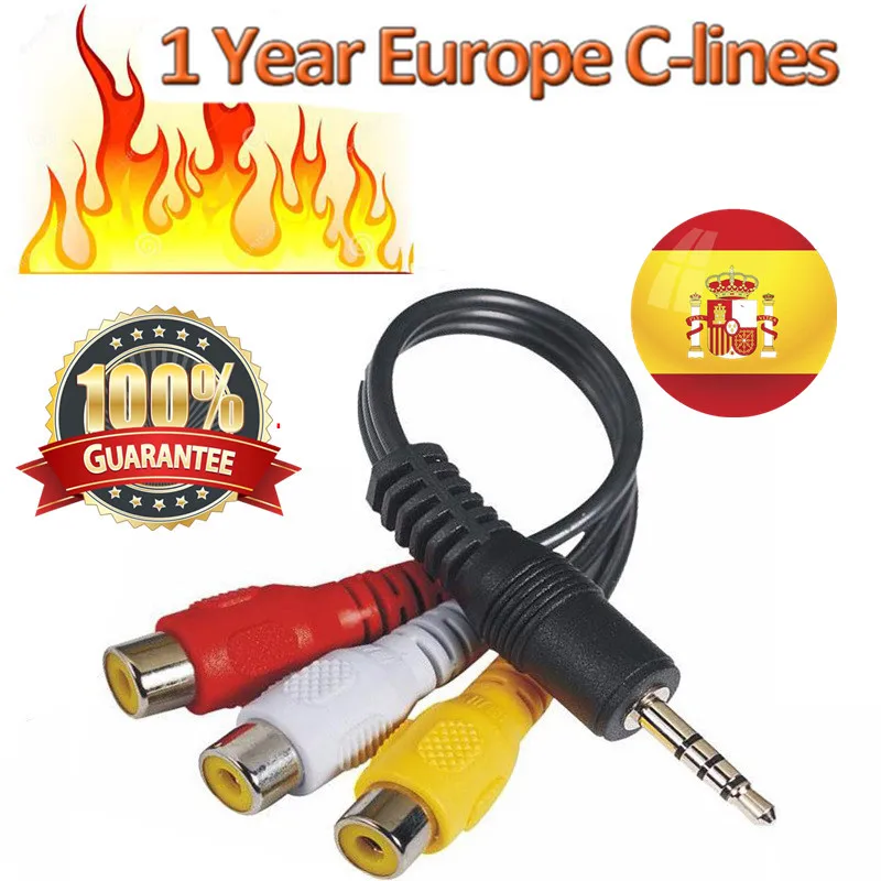 7 Lines 1 Year CCCAM lines for Digital TV Satellite Receiver DVB-S2 Receptor Set Top Box One Year Cccam Cline Spain
7 Lines 1 Year CCCAM lines for Digital TV Satellite Receiver DVB-S2 Receptor Set Top Box One Year Cccam Cline Spain
