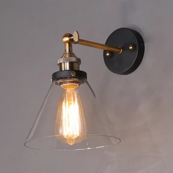 Loft Vintage Industrial Edison Wall lamps Clear Glass Wall Sconce Warehouse Wall Light Fixtures E27 110V/220V Bedside Lighting
Loft Vintage Industrial Edison Wall lamps Clear Glass Wall Sconce Warehouse Wall Light Fixtures E27 110V/220V Bedside Lighting