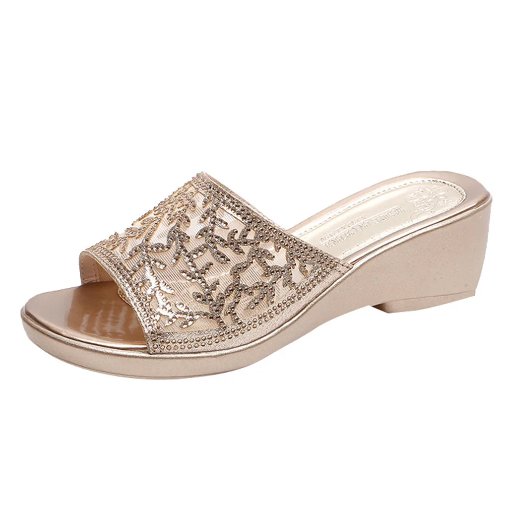 2019 Summer Super High Heels Ladies Casual Summer Women's Shoes Wedge Thick Bottom Slippers Mesh Rhinestone Mother' Sandals#63
2019 Summer Super High Heels Ladies Casual Summer Women's Shoes Wedge Thick Bottom Slippers Mesh Rhinestone Mother' Sandals#63