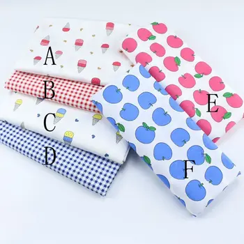 Delicate 50CM X 160CM Cute Apple/Ice cream 100% cotton Fabric Quilting Clothes Home Textile Bedding Sewing Doll Cloth DIY A02 
Delicate 50CM X 160CM Cute Apple/Ice cream 100% cotton Fabric Quilting Clothes Home Textile Bedding Sewing Doll Cloth DIY A02